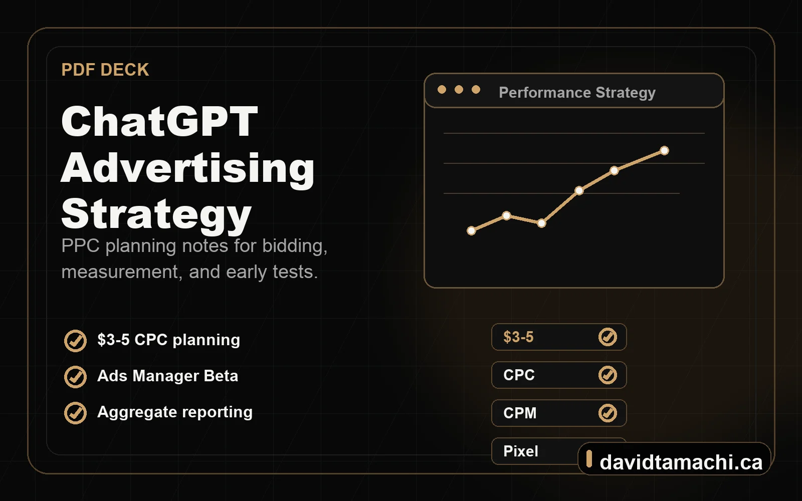 Cover graphic for the ChatGPT Advertising Strategy PDF deck