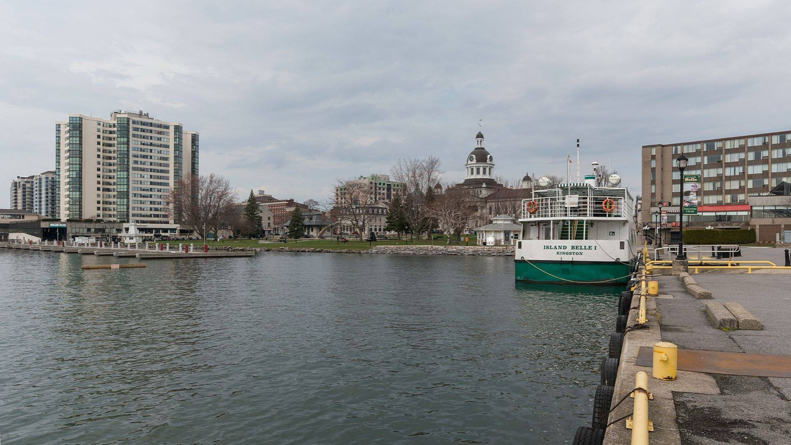 Kingston Ontario waterfront with City Hall visible